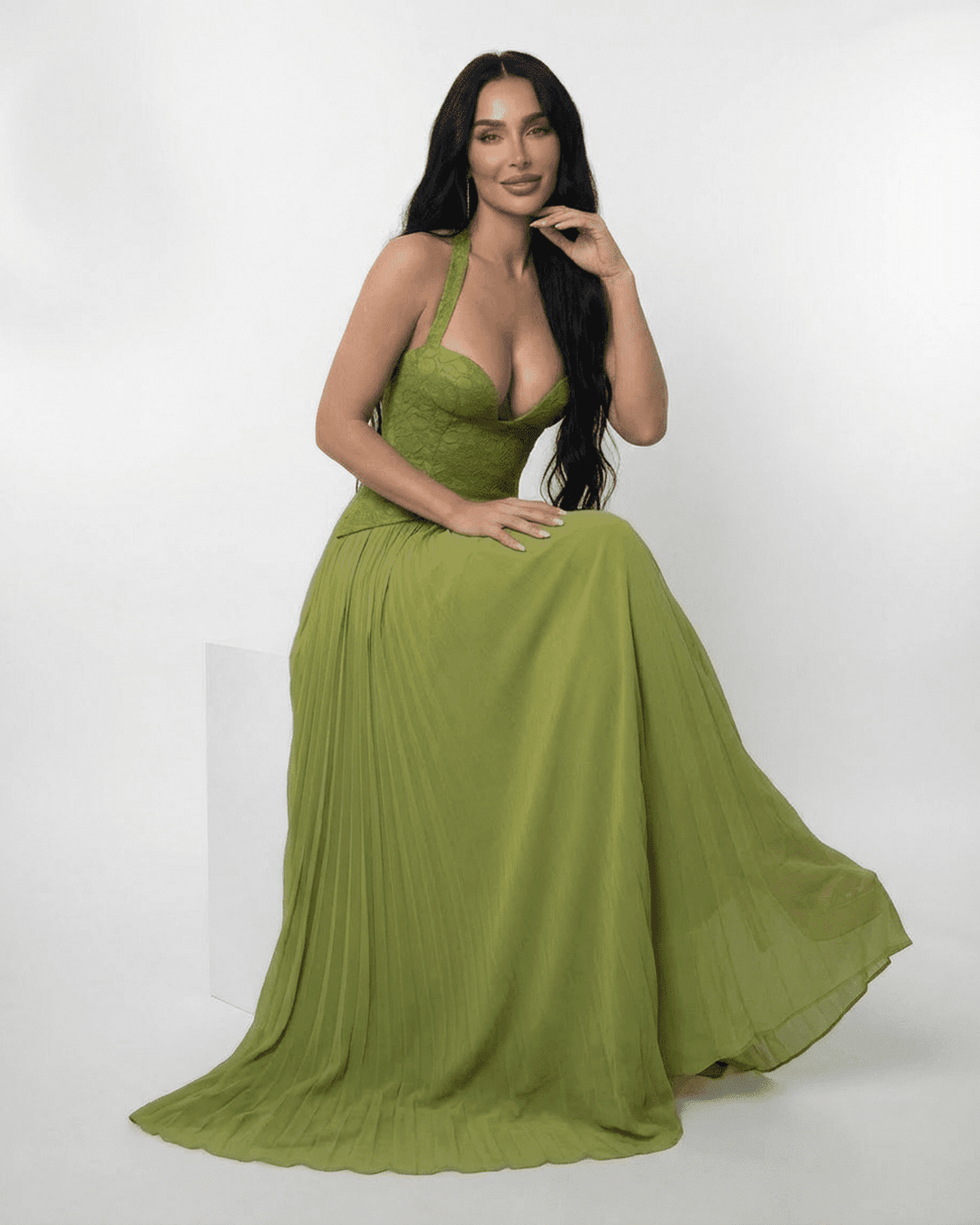 Verdant Maxikleid