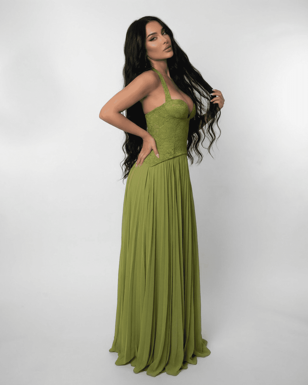 Verdant Maxikleid